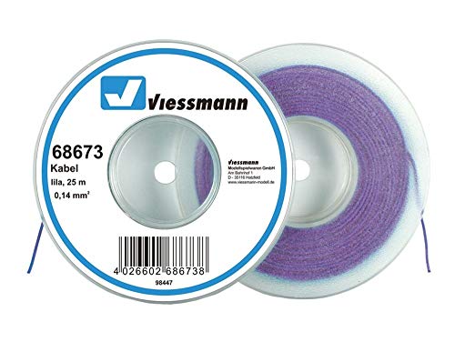 Viessmann 68673 Kabelring, Litze, 25m, 0,14 mm², lila von Viessmann