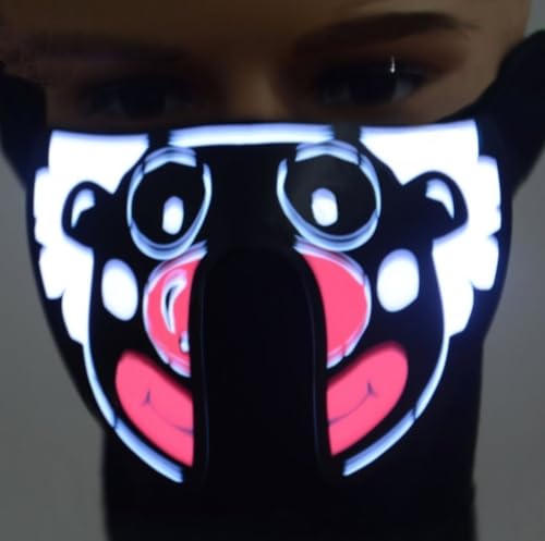 VIFERR Gesichtsmaske Led Leuchten Blinkende Halloween Party Kostüm Tanz Cosplay Cos Decor von VIFERR