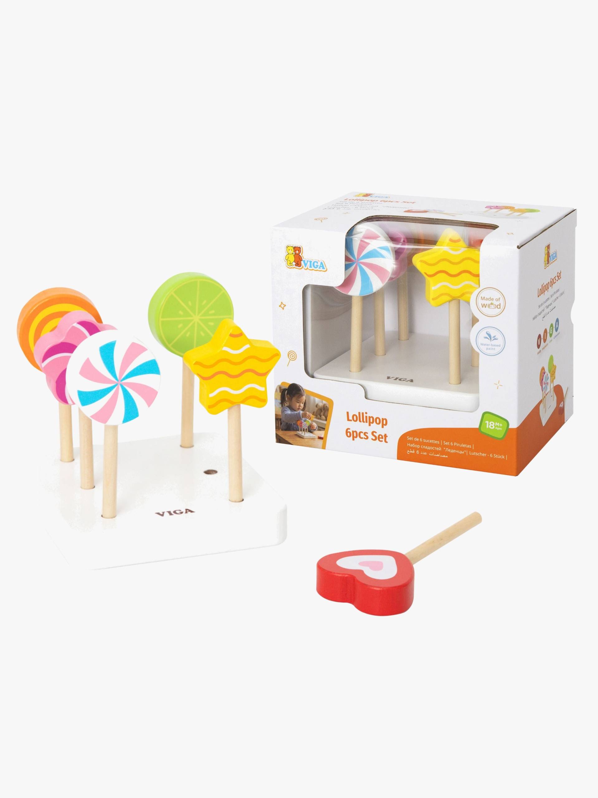 VIGA Lolli-Set, 6 Stück VIGA Lolli-Set, 6 Stück von VIGA