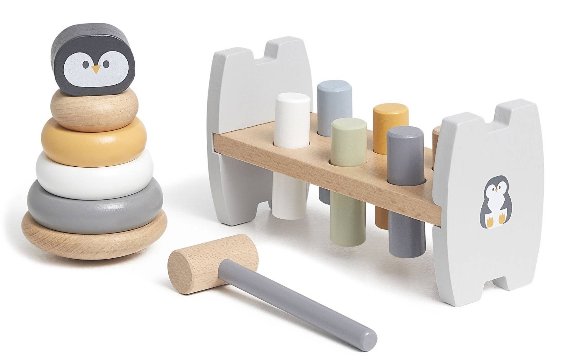PolarB Spielset Hammerbank und Stapelklötze Pinguin PolarB Spielset Hammerbank und Stapelklötze Pinguin von Polar B