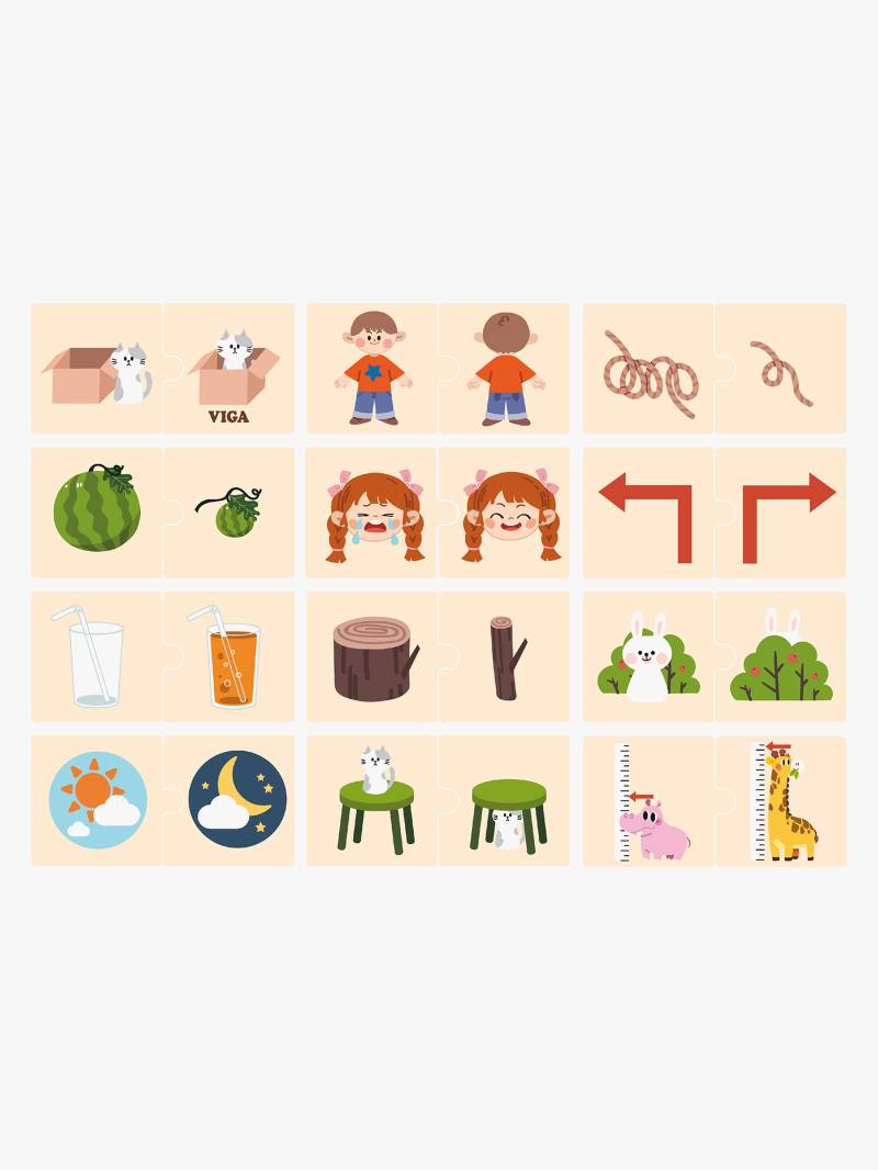 VIGA Puzzle-Set Gegensätze von VIGA