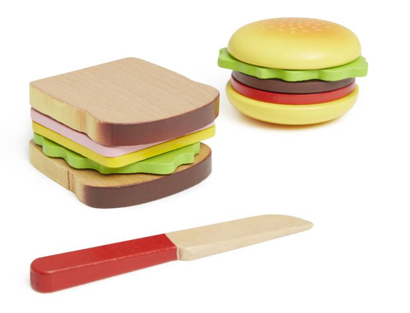 VIGA Spielset Hamburger &  Sandwich von VIGA