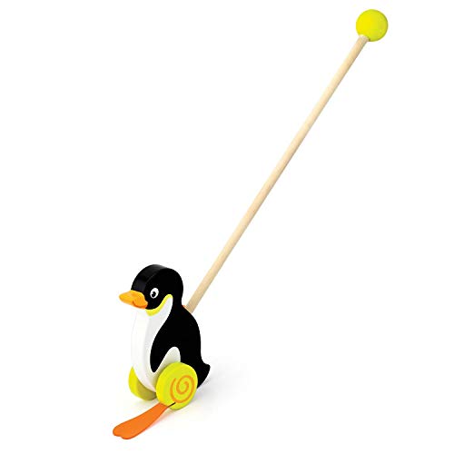 VIGA 2043673 Toys - Schiebespielzeug - Pinguin von Eitech