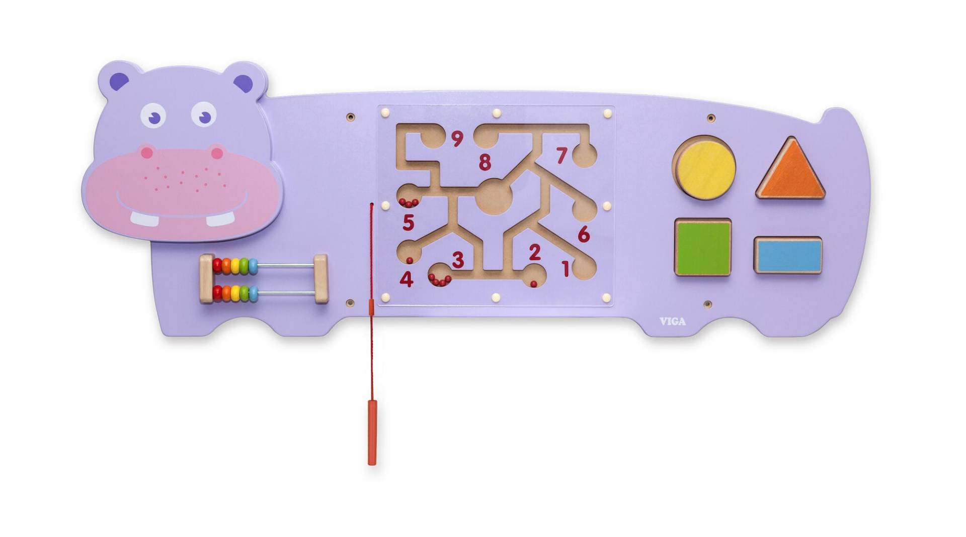 VIGA Wandspielzeug Nilpferd, Babyspielzeug von VIGA
