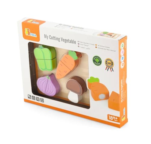 Viga Toys - Formenpuzzle - Gemüse Schneiden von Viga