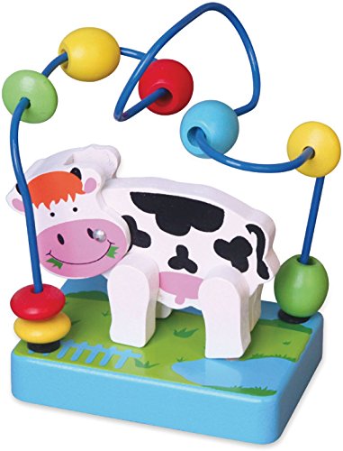 Viga Toys - Motorikschleife - Kuh 2043642, Multi Color von VIGA