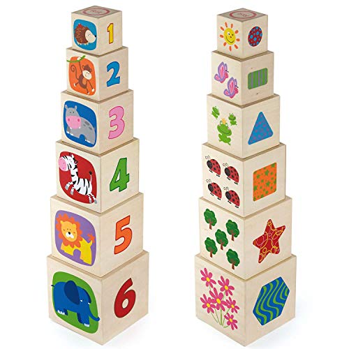 Viga Toys - Steck- und Stapelwürfel Viga Toys - Steck- und Stapelwürfel von Eitech