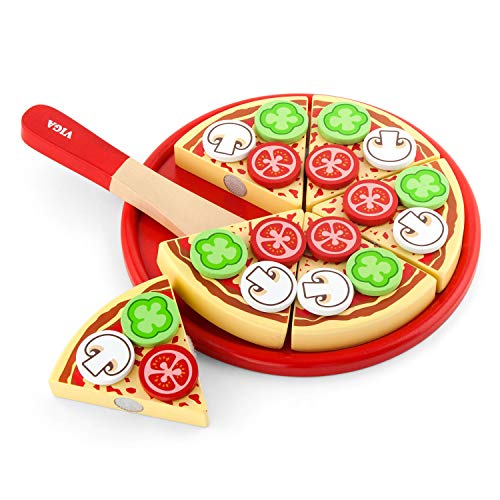 Viga Toys - Schneideset - Pizza Vegetarisch Viga Toys - Schneideset - Pizza Vegetarisch von Eitech