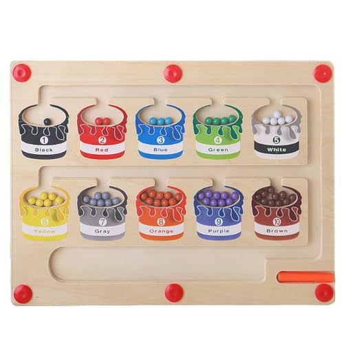 VIGOEXPRESS Montessori Spielzeug, Motorikspielzeug Magnetspiel Labyrinth Lernspielzeug zum Sortieren und Lernen von Farben, Farben Lernen Sortierspiel, Geschenke für Jungen - SORTIFY von VIGOEXPRESS