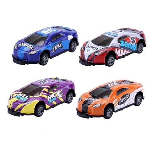 VIGOEXPRESS Spielzeugauto, Springendes Fahrzeug, zurückziehen Katapult-Kreativität, Mini-Stunt-Auto (4 Stück) - RACEHOP von VIGOEXPRESS