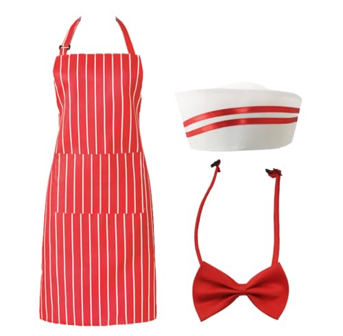 VIGUEUR Kostüm für Erwachsene, Kellner-Kostüm, 1950er-Jahre-Stil, Halloween-Filmnacht Outfit von VIGUEUR