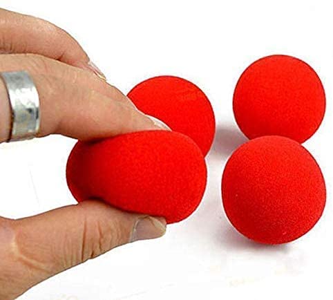 VIHEEVA Magische Requisiten, 4,5 cm, superweiche Schaumstoff-Bälle, rot, 4,5 cm von VIHEEVA