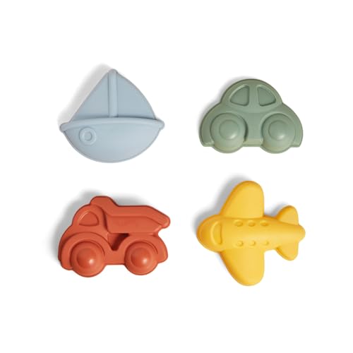Viking Toys 5382035 Reline Sandförmchen-Set, Motiv: Fahrzeuge, 4-teilig, Sandformen für Sandkasten, Sandspielzeug für Kinder ab 12 Monaten von VIKINGTOYS