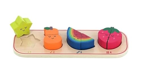 VILAC - 1, 2, 3 und 4 Früchte – Andy Westface – Puzzles – 1 Ständer aus Holz + 10 Teile aus Holz zum Einbauen – Lernspiele für Kinder aus Holz – Spielzeug für Kinder ab 18 Monaten – 7424 VILAC - 1, 2, 3 und 4 Früchte – Andy Westface – Puzzles – 1 Ständer aus Holz + 10 Teile aus Holz zum Einbauen – Lernspiele für Kinder aus Holz – Spielzeug für Kinder ab 18 Monaten – 7424 von VILAC