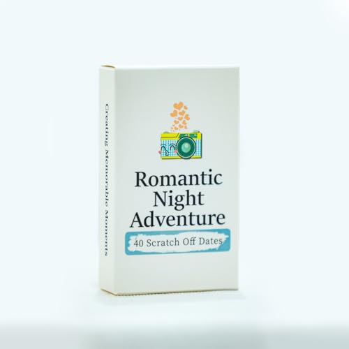 VILIA Date Night Adventure Box, 40 Rubbel-Datumskarten, Paar-Aktivitätsspiel zum Erstellen unvergesslicher Momente VILIA Date Night Adventure Box, 40 Rubbel-Datumskarten, Paar-Aktivitätsspiel zum Erstellen unvergesslicher Momente von VILIA