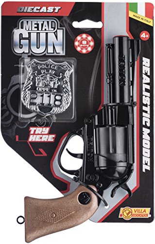 Villa Giocattoli 61510 – Pistole Metal Gun Triton Try Me, schwarz von VILLA