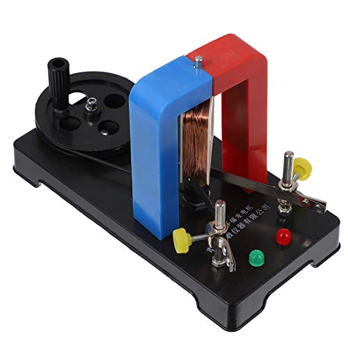 Elektromotor Modell, Handgekurbelter Gleichstromgenerator Elektromotor-Bausatz Zusammengebauter Handgekurbelter Gleichstrom-Stromgenerator Physikalisches Wissenschaftsexperiment Elektromotor Modell, Handgekurbelter Gleichstromgenerator Elektromotor-Bausatz Zusammengebauter Handgekurbelter Gleichstrom-Stromgenerator Physikalisches Wissenschaftsexperiment von VILLCASE