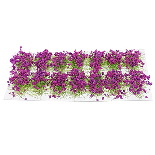 VILLCASE 1 Box Blütencluster Blumengruppen Für Statische Modelllandschaften Kunstblumen Vegetation Für Modellbau Und Dekoration Im Außenbereich Lila von VILLCASE