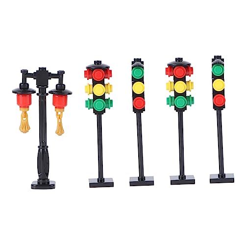 VILLCASE Mini-straßenlaternenmodell Ampelspielzeug Mikroskopisches Spielzeug Landschaftsdekorationsset von VILLCASE