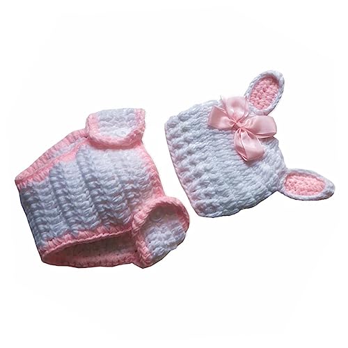 VILLCASE 1 Set Zubehör Neugeborenen Prop Ostern Kostüm Häkeln Outfits Garn von VILLCASE