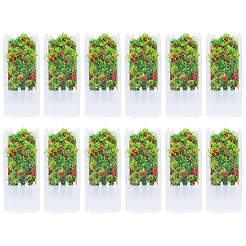 VILLCASE Mini Ornament Miniaturen - Weißer Übertopf - Dekoration Blumenbeet Set von VILLCASE