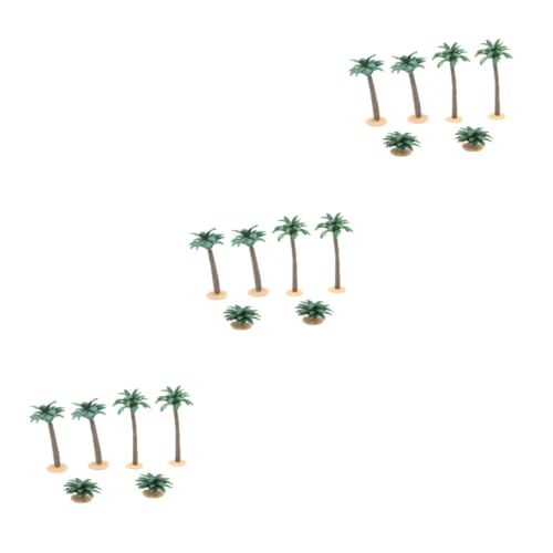 VILLCASE 18 STK Mikrolandschaftsbäume Dekorativ Tropische Partygeschenke Miniaturen Miniaturbäume Basteln Architekturmodellbäume Mini-landschaftsbaum Modelllandschaft Puppenhaus PVC Statue von VILLCASE
