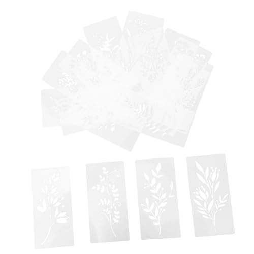 VILLCASE 18 Stück Teiliges Blumenschablonen Wiederverwendbare Schablonen für DIY Kunst Scrapbooking Wanddekoration Präzise Muster für Kreative Projekte von VILLCASE