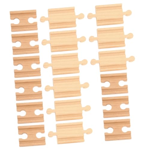 VILLCASE 18 Teiliges Set Aus Schienen Für Spielzeugeisenbahnen Für Holzeisenbahn Kompatibel Mit Gängigen Marken Inklusive 9 Gerade Und 9 Gebogenen Gleisen Ideal Für Ab VILLCASE 18 Teiliges Set Aus Schienen Für Spielzeugeisenbahnen Für Holzeisenbahn Kompatibel Mit Gängigen Marken Inklusive 9 Gerade Und 9 Gebogenen Gleisen Ideal Für Ab von VILLCASE