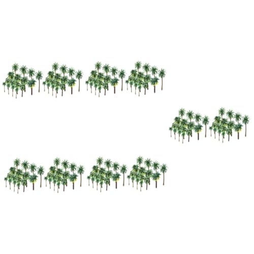 VILLCASE 180 STK Künstliche Kokospalme Landschaft DIY Bäume Mini-szenen-Layout-Modell Grünes Dekor Spielzeugzug Spielzeugeisenbahnen Modellbäume Statuendekor Plastik Zubehör Dreidimensional von VILLCASE