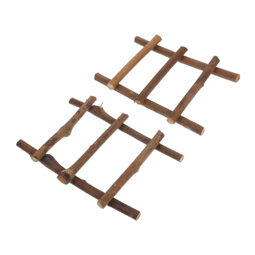 VILLCASE 2 Stück Miniatur Rattan Leiter Dekoration für Mikro Landschaften Charmante Requisiten für Fotografie und DIY Projekte Leicht Natürliche VILLCASE 2 Stück Miniatur Rattan Leiter Dekoration für Mikro Landschaften Charmante Requisiten für Fotografie und DIY Projekte Leicht Natürliche von VILLCASE