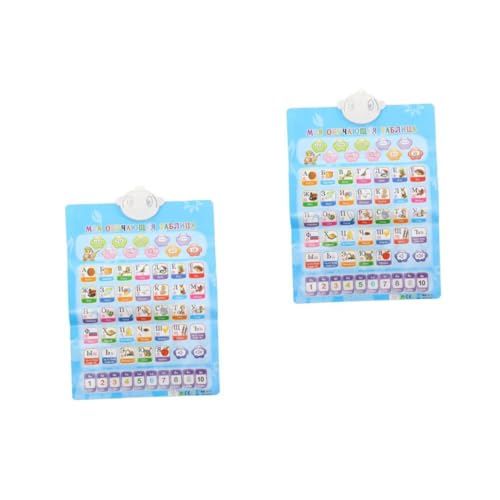 VILLCASE 2 Stück Russisches Alphabet Poster mit Sound für Kleinkinder Doppelseitige Bilingual Lernkarte Russisch Englisch Farbenfrohes Alphabet Lernspielzeug Geeignet für Kinderzimmer und VILLCASE 2 Stück Russisches Alphabet Poster mit Sound für Kleinkinder Doppelseitige Bilingual Lernkarte Russisch Englisch Farbenfrohes Alphabet Lernspielzeug Geeignet für Kinderzimmer und von VILLCASE