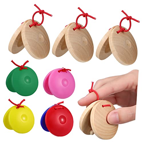 VILLCASE 24 Stück Teiliges Castagnetten Holz und Kunststoff Farbenfrohes Rhythmus Percussion Instrumentenspielzeug für Junge Mädchen und Kleinkinder Pädagogisches Musikinstrument für VILLCASE 24 Stück Teiliges Castagnetten Holz und Kunststoff Farbenfrohes Rhythmus Percussion Instrumentenspielzeug für Junge Mädchen und Kleinkinder Pädagogisches Musikinstrument für von VILLCASE