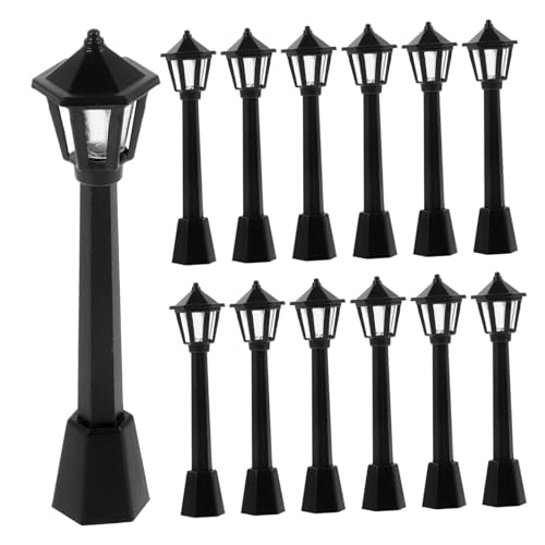 VILLCASE 25 Stück Retro Street Light Dekoration Miniatur Dorf LED klein im Freien Modell Straßenlaternen Mikro Straßenlaterne Mini-Haus- Mini-Haus dekorative Lichter Plastik Schwarz VILLCASE 25 Stück Retro Street Light Dekoration Miniatur Dorf LED klein im Freien Modell Straßenlaternen Mikro Straßenlaterne Mini-Haus- Mini-Haus dekorative Lichter Plastik Schwarz von VILLCASE