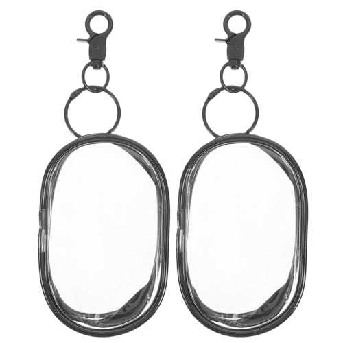 VILLCASE 2Pcs Clear Figure Display -Tasche Mit Schlüsselbeutel Schwarzer Puppenspeicher Hanging Display Hülle Tragbare Puppenbeutel -Tragetasche Mit Reißverschluss Für Die Vorlage Von Mini von VILLCASE