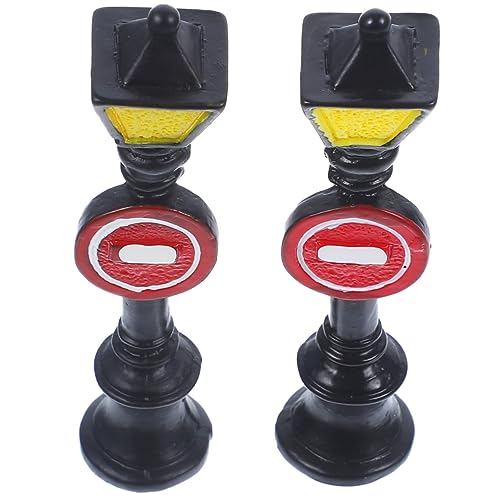 VILLCASE 2pcs Jungen Und Mädchen Spielset Landschaft Dekoration Miniatur Straße Lampen Für Puppe Dekorationen Ornamente von VILLCASE
