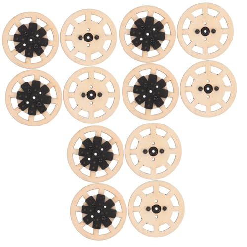 VILLCASE 3 Sätze Spielzeugreifen Für Autorennwagen Autorad Räder Kleinteile Autospielzeug Kognitives Modell Spielzeugautorad Spielzeugautozubehör Autoradersatz 4 Stück * 3 von VILLCASE