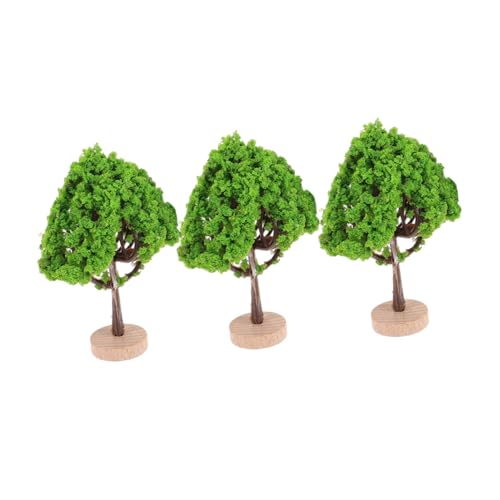 VILLCASE 3 Stück Mini-simulationsbaum Sandtisch-modellbaum Modell-Miniatur-straßenbäume Miniatur-modellbäume Diorama Landschaftsbäume Mikro-landschaftsmodellbaum Miniaturbäume Plastik Green von VILLCASE
