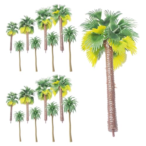 VILLCASE Künstliche Palmenmodelle 36er-Set Palmendekorationen Für Den Außenbereich Für Garten Und Terrasse Miniaturpalmen Für Die Landschaftsgestaltung von VILLCASE
