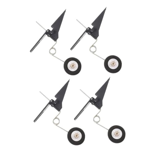 VILLCASE 4 Stück Teiliges Rc Flugzeug Ersatzteilset Tail Wheel Undercarriage Leichte Modellflugzeug Landegestell Aufnahme Einfache Montage Kompatibel mit Rc Flugzeugen für Outdoor von VILLCASE