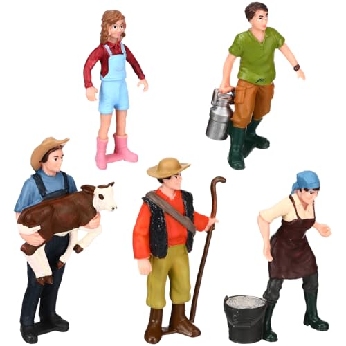 VILLCASE 5St Charaktermodell Miniaturen Aktion Menschen miniaturfiguren Figurenmodell Puppenhausdekoration Landschaftsmodelle bemalte Modelle Baufiguren Modell Layout-Figuren Vinyl von VILLCASE