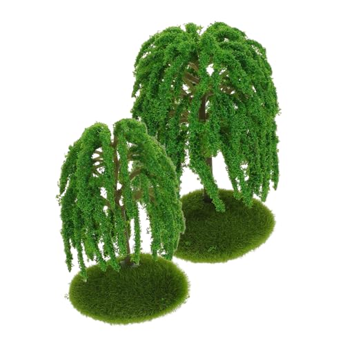 VILLCASE 6 Stück Teiliges Mini Baum Realistische Mini Plastik Weiden für Modellbau Architektur Sandtisch Landschaft DIY Zugset Bäume Natürliche Miniatur Pflanzen für Diorama und Innenräume von VILLCASE