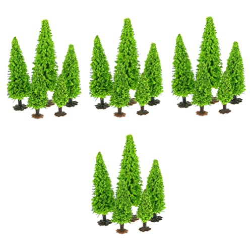 VILLCASE 60 STK kleines Baumlandschaftsmodell Mini-Modellbaum Zeltheringe für harten Boden Modelle Pflanzendekor Spielzeugbäume Miniaturbäume Kleiner Baum Baummodell Eisendraht Bahn Kiefer von VILLCASE