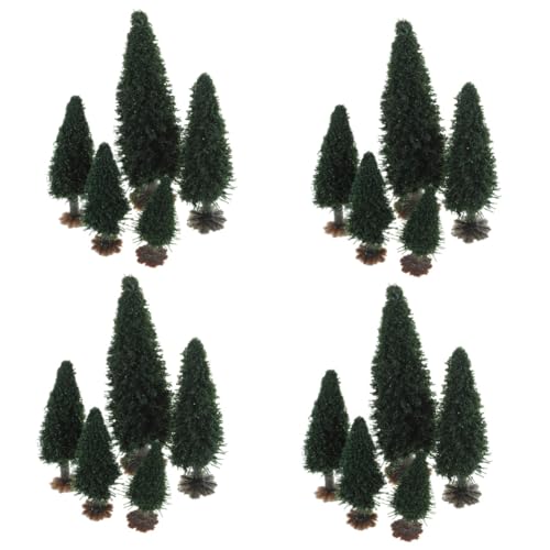 VILLCASE 60 STK kleines Baumlandschaftsmodell Miniatur gefälschter Baum Mini-Szenen-Layout-Modell Modelle weihnachtsdeko Mini-Sandtisch-Pflanzenmodell Miniaturbäume Bahn von VILLCASE