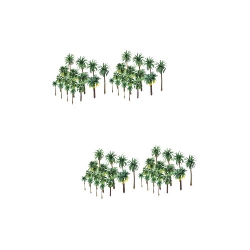 VILLCASE 72 STK künstliche Kokospalme Puppenhaus-Dekor Miniatur-Landschaftsbäume Anlage Modelle Mini-Sandtisch-Pflanzenmodell Minibäume Sandkasten Landschaftsbaum Kokosnussbaum Modellbaum von VILLCASE