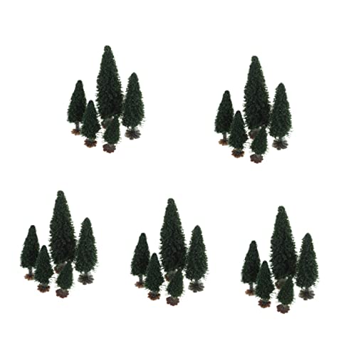 VILLCASE 75 STK Kleines Baumlandschaftsmodell Pentagramm-kerzenhalter Landschaftsbaummodelle Modell Kiefern Mini-szenen-Layout-Modell Eisen Gefälschte Bäume Sandkasten von VILLCASE
