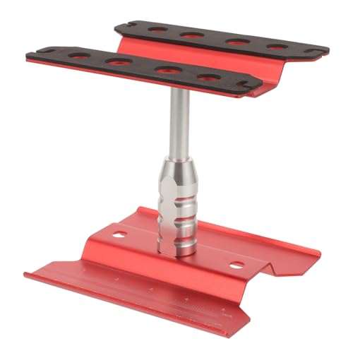 VILLCASE Rc-Auto-reparaturständer Ausstellungsständer Für Modellautos Im Maßstab 110 18 Stabile Metallkonstruktion Rot 170 Mm Höhe 1 Stück von VILLCASE