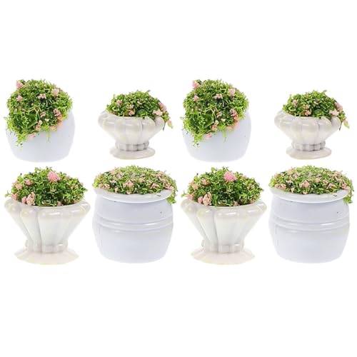 VILLCASE 8st Mini-pflanzvase Anlage Modell Eukalyptus Schwimmender Pflanzentopf Künstlich Grüne Blätter Gartenblumen Gefälschte Blumen Miniatur Blumenvase Plastik VILLCASE 8st Mini-pflanzvase Anlage Modell Eukalyptus Schwimmender Pflanzentopf Künstlich Grüne Blätter Gartenblumen Gefälschte Blumen Miniatur Blumenvase Plastik von VILLCASE