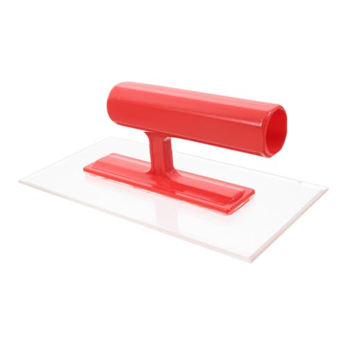 VILLCASE Ecken Finishing Kelle Finishing Kelle Für Beton Polierkelle Trockenbau Werkzeuge Gipskelle Finishing Kellen Beton Handkelle Gipswerkzeug Fliesen Werkzeuge Acryl Rot von VILLCASE