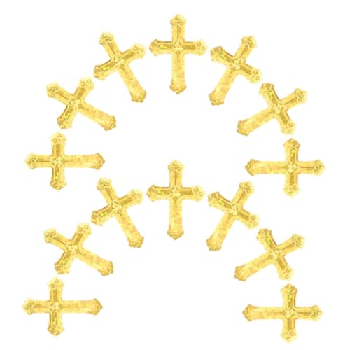 VILLCASE Goldene Kreuz-konfetti Tischstreuung Farbenfrohes Langlebiges Plastik Vielseitig für Taufe Geburtstag Hochzeit Einfache Reinigung Festliche Religiöse Dekoration von VILLCASE