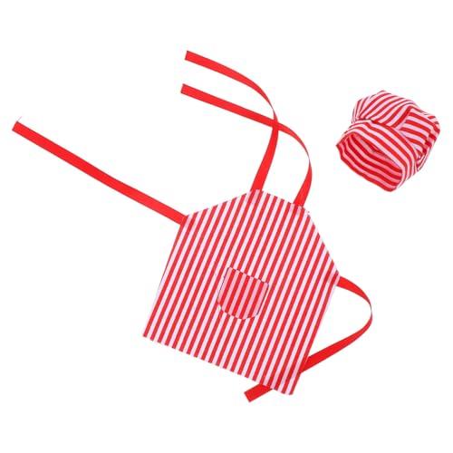 VILLCASE Puppenhaus-kochmütze Und Schürzen-Set – Perfekt Zum Mini-backen Und Kochen von VILLCASE